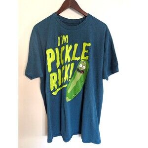 Rick and Morty I'm Pickle Rick T shirt XL Extra Large Mens Blue